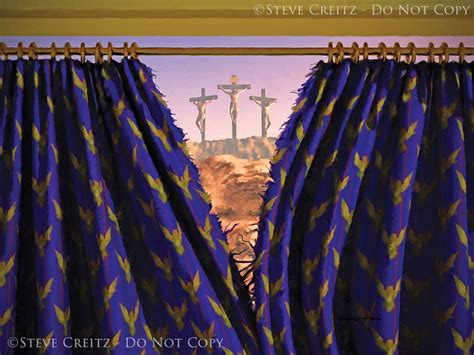 Curtain Torn Hd — Creitz Illustration Studio Bible Beautiful Bible Veil