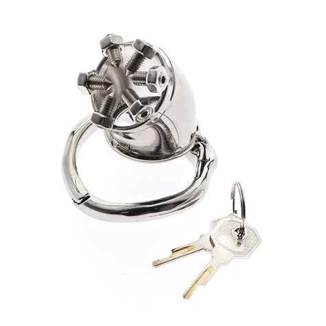 Cbt Chastity Of Thorns Stainless Steel Chastity Cage With With Arc