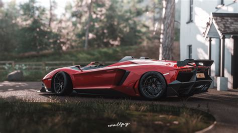 Lamborghini Aventador Sv Forza Horizon 4k Wallpaperhd Games Wallpapers