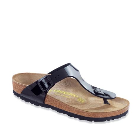 Birkenstock Gizeh Patent Thong Comfort Sandal 8342597 Hsn