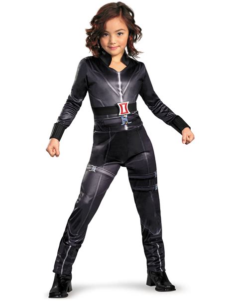The Avengers Black Widow Marvel Superhero Halloween Costume Girls 4 12