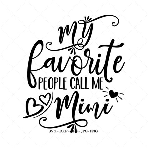 Grandmother Svg Grandmother Shirt My Favorite People Call Me Etsy