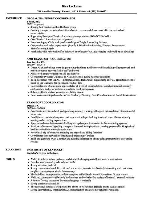 It will not be good if operations are doing well in a single direction only since it should be continuous. Sample Resume For Logistics Coordinator