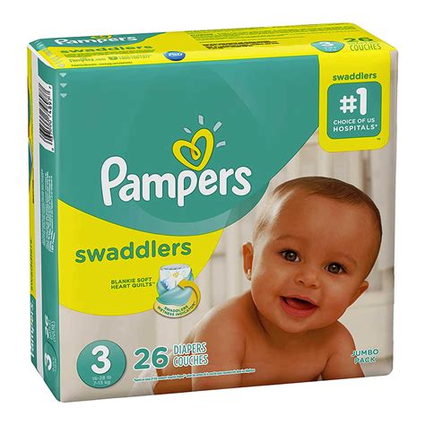 Pampers Swaddlers Diapers Soft And Absorbent Size 3 26 Ct