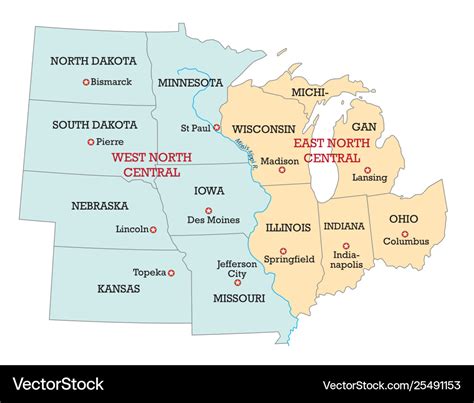 Fetch United States Map Midwest Free Vector