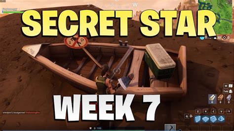 Secret Star Week 7 Fortnite Hidden Star Week 7 Location Youtube