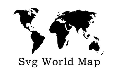 World Map Svg File World Map Wall Art Travel Svg World Etsy