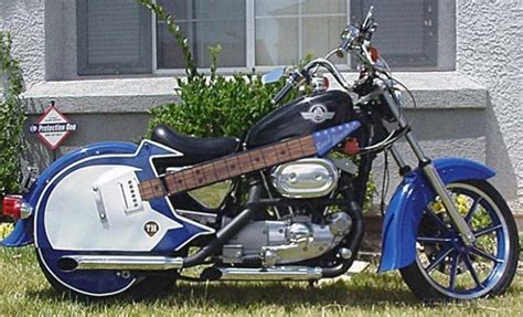Guitar Motorcycle Totally Rad Choppers