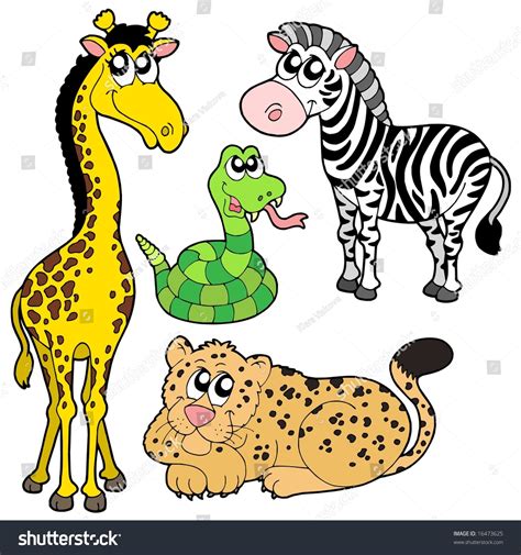 Zoo Animals Collection 2 Vector Illustration 16473625 Shutterstock