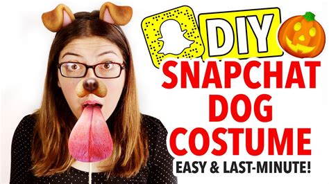 Diy Snapchat Dog Costume ~ Last Minute Halloween Idea Hgtv Handmade