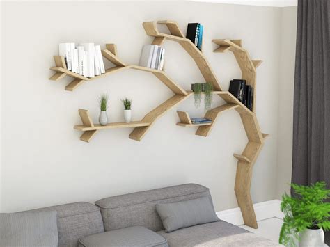 The Windswept Oak Tree Shelf Tree Bookcase Tree Shaped Bookshelf