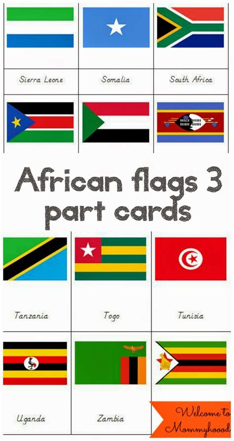 Welcome To Mommyhood African Landmark Printables African Flag Free