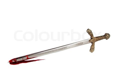 Sword With Blood Stock Image Colourbox