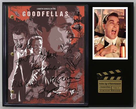 Goodfellas Ltd Edition Reproduction Movie Script Cinema Display Gold