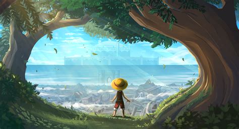 Monkey D Luffy The Edge Of The Forest 4k Anime Live Wallpaper 29823