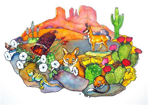 Additionally, you can make an memory or concentration game from. Desert Animals Drawing by Jill Iversen