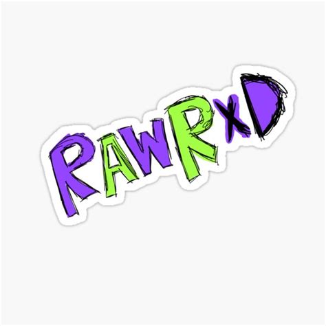 Rawr Xd Scene Kid Quote Sticker For Sale By Unboltingcat Redbubble