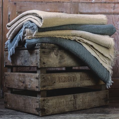 Merino Wool Blanket Slate Maud Interiors