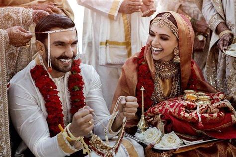 Deepika Padukone And Ranveer Singh Look Mesmerising In Their Wedding