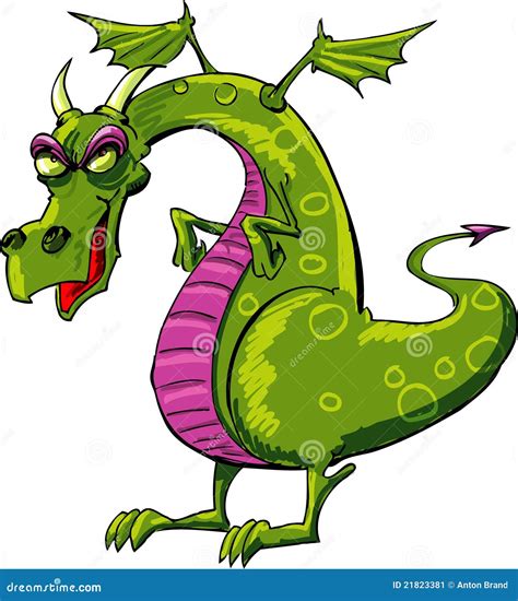Evil Dragon Cartoon Stock Image Image 21823381
