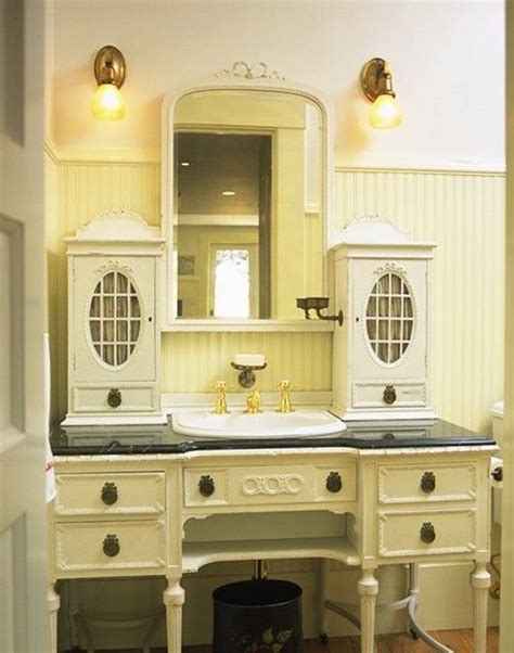 Optional valet stand with mirror. Antique Sideboard with Vanity turned into a sink ...