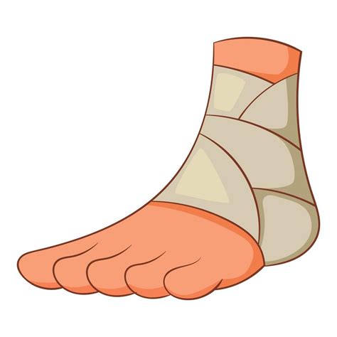 Injured Ankle Icon Cartoon Style 15209182 Vector Art At Vecteezy