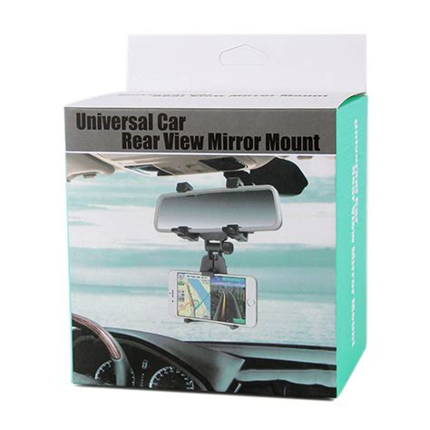 Car Rear View Mirror Mount And Universal Phone Holder