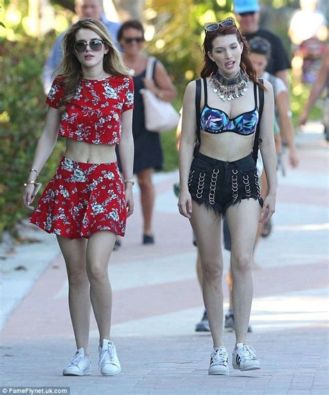 Bella Thorne Shows Hits The Beach With Older Lookalike Sister Dani