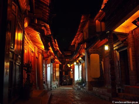 A Street By Night In Lijiang China Photo In Album China Photos