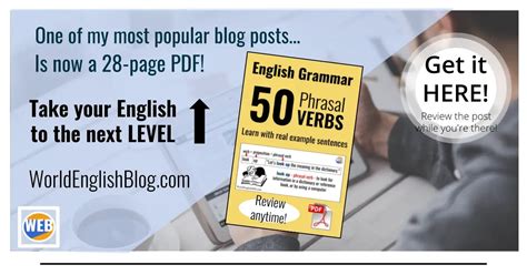 Learn 50 Common Phrasal Verbs Pdf Download World English Blog