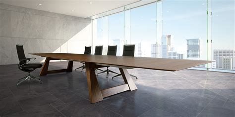 Conference tables, available in six finish options, coordinate with advantage desks. V conference table | Products | Okamura