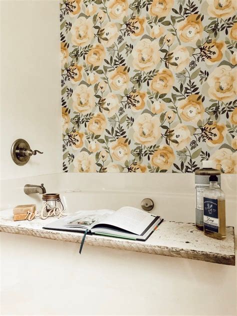 I used a wallpaper by wallpops that i ordered on amazon. Peel and Stick Wallpaper in the Bathroom - The Front Porch ...