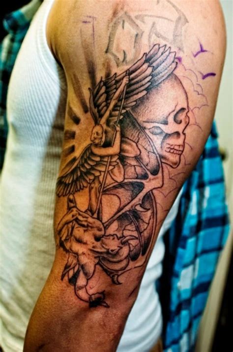 Although they're usually attributed some religious significance, they're also representative. Best 25+ Good and evil tattoos ideas on Pinterest | Angel ...