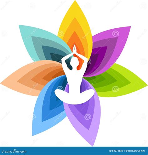 Logo De Yoga Illustration De Vecteur Illustration Du Fleur 52079639