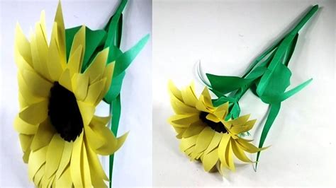 How To Make Diy Paper Sunflower Paper Craft Tutorial