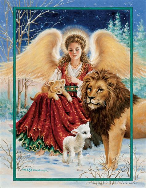 Angels By Dona Gelsinger Angel Lion And Lamb Angel Art Christmas Angels