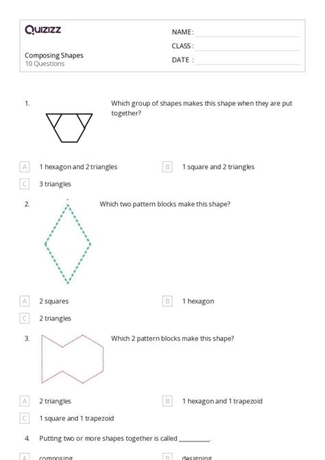 50 Classifying Shapes Worksheets For 1st Grade On Quizizz Free And Printable