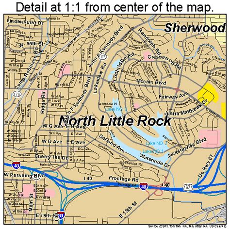 North Little Rock Arkansas Street Map 0550450