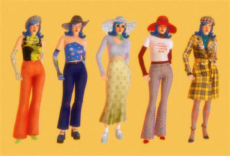 The Sims 4 A Vintage Y Retro Lookbook Cc The Sims