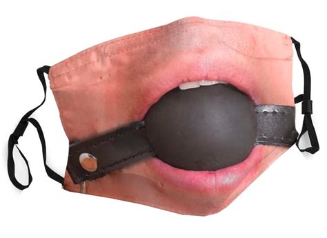 ball gag face mask funny t for him dom sub filter etsy uk