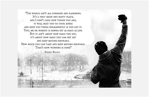 Here are some motivational quotes from rocky balboa to inspire you to fight through. Rocky Balboa Quote B/W Print Poster or Canvas | Etsy