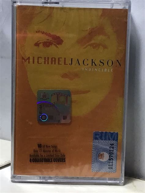 Vintage Cassette Tape Michael Jackson Invincible Yellow Version Oop