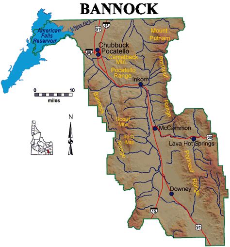 Idaho Places Bannock County The Idgenweb Project