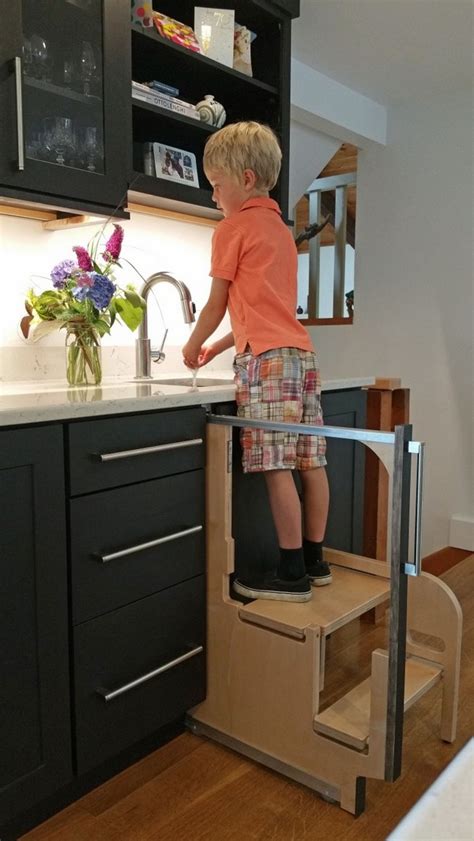 Cabinets are also usually 34.5 tall, allowing for a 36 overall height once the countertop material is added. Foldable Stairs For Short People - Step 180 Cabinet Step ...