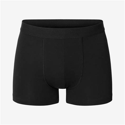 Black Boxer Brief Underpants Made Of Organic Cotton And Elastane