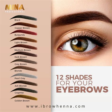 Mina Eyebrow Henna Professional Starter Kit 12 Shades Ibrowhenna