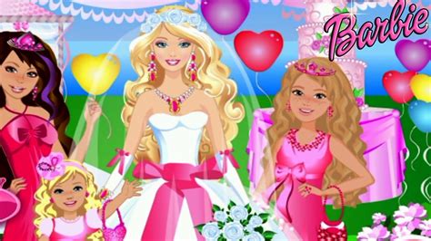 Barbie Wedding Party Dress Up Video Game For Girls Youtube