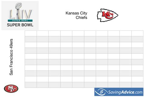 Free Printable Super Bowl Squares 2024 Pdf