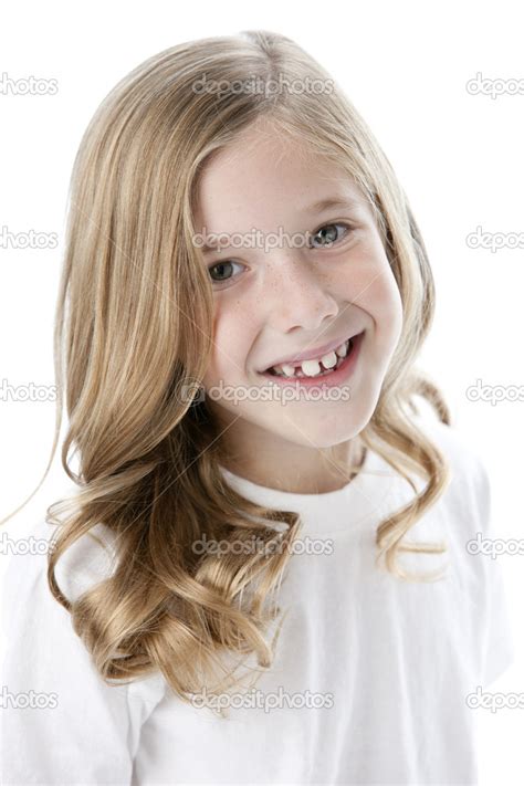 Headshot Of Smiling Little Girl Stock Photo By ©jbryson 21365615