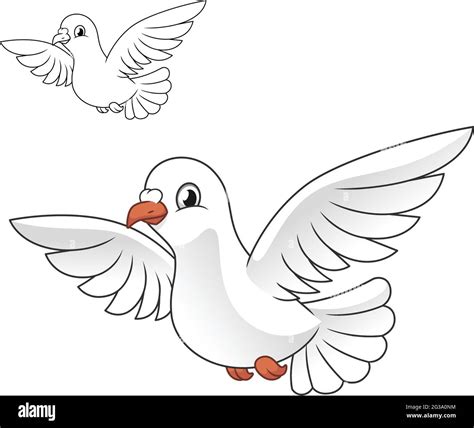 White Dove Flying Animation